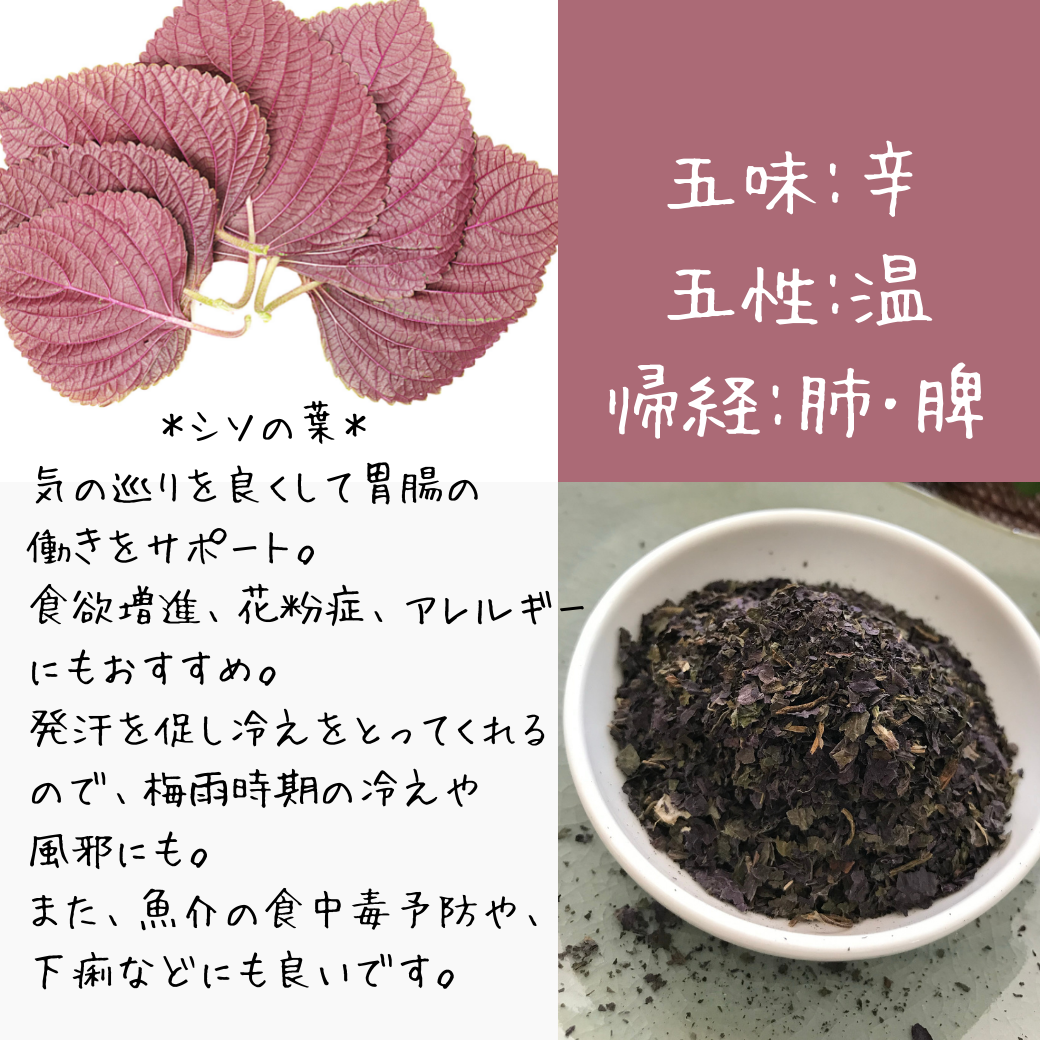 シソの葉