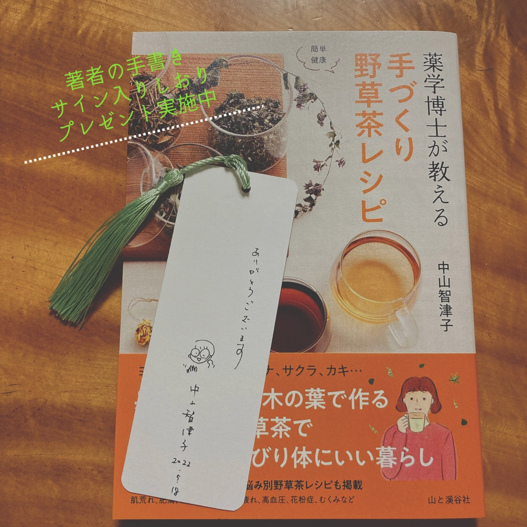 山と渓谷社 「薬学博士が教える手作り野草茶レシピ」中山智津子著